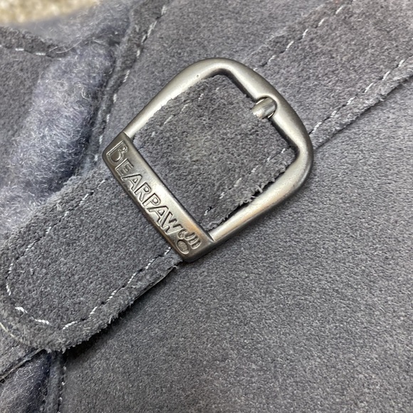 BEARPAW WOMENS TATUM LINED WINTER MID-CALF BOOTS GRAY 9 - Picture 7 of 8